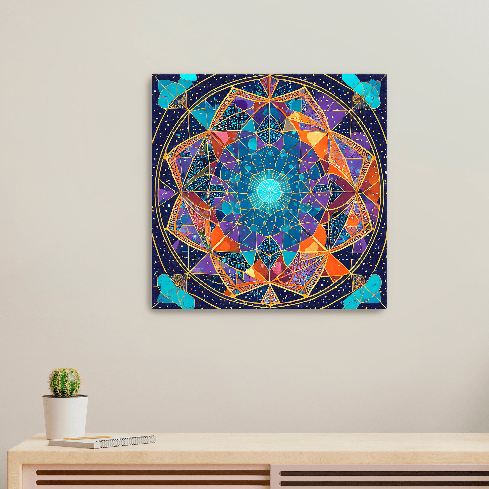 Cosmic Tesseract - Canvas Wrap - Premium Canvas Print
