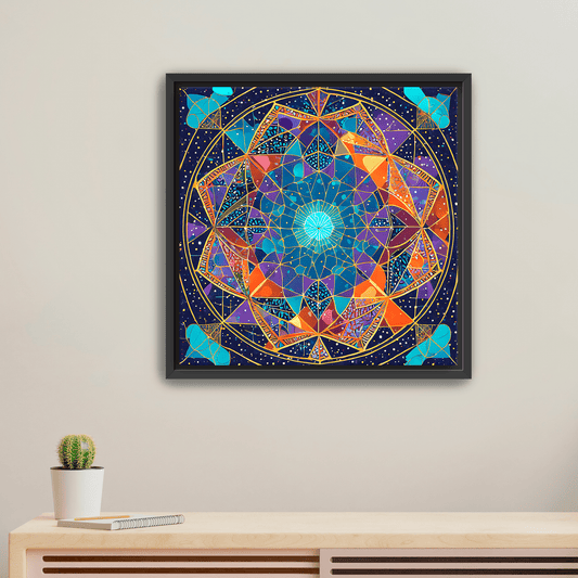 Cosmic Tesseract - Canvas Wrap - Premium Canvas Print