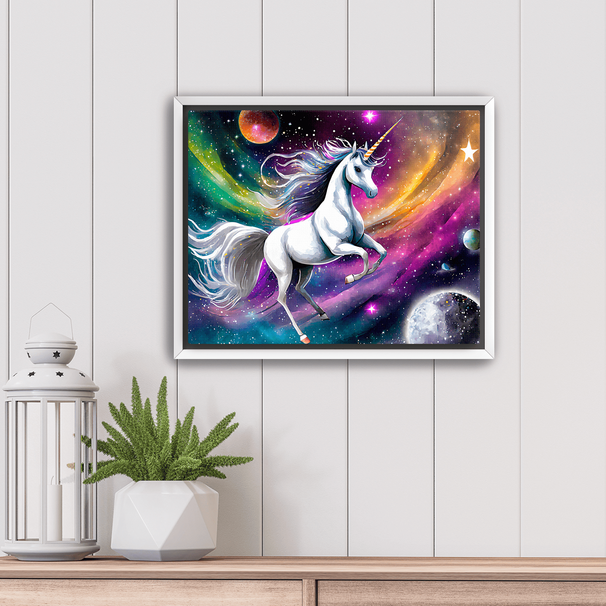 Cosmic Unicorn - Canvas Wrap - Premium Canvas Print