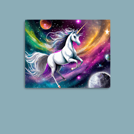 Cosmic Unicorn - Metal Poster - Premium Metal Print