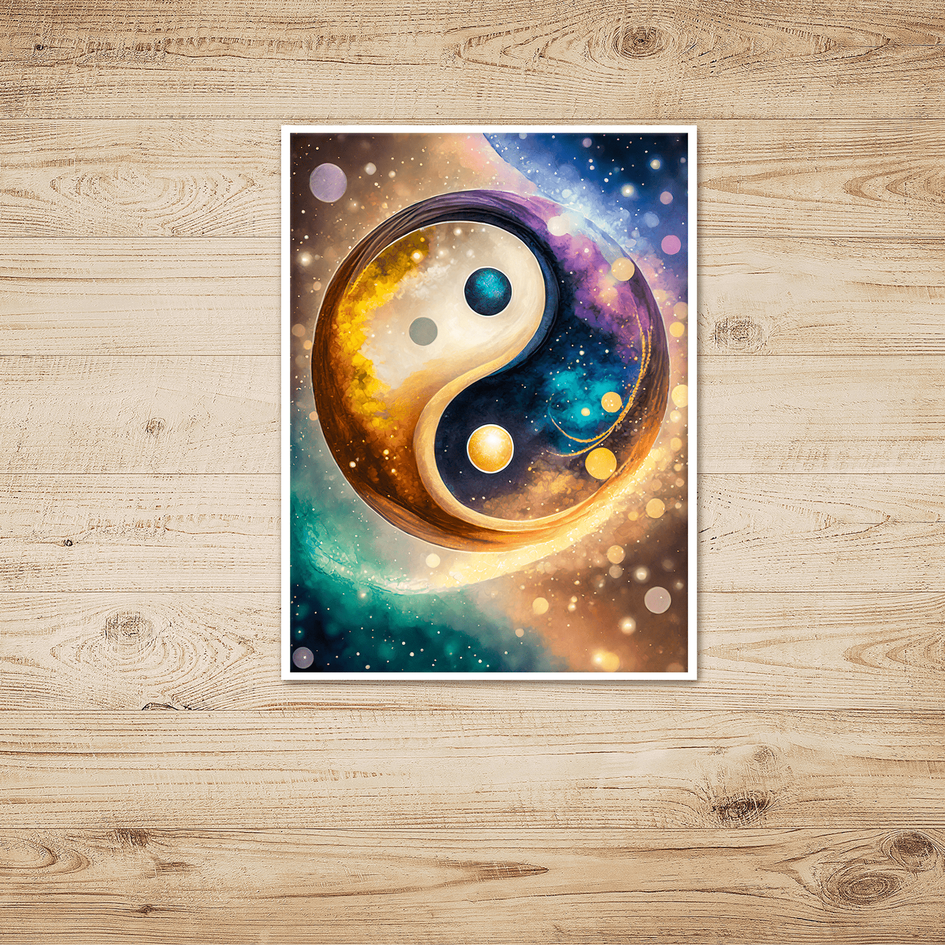 Cosmic Yin Yang - Art Print - Unframed - Premium Unframed Art Print