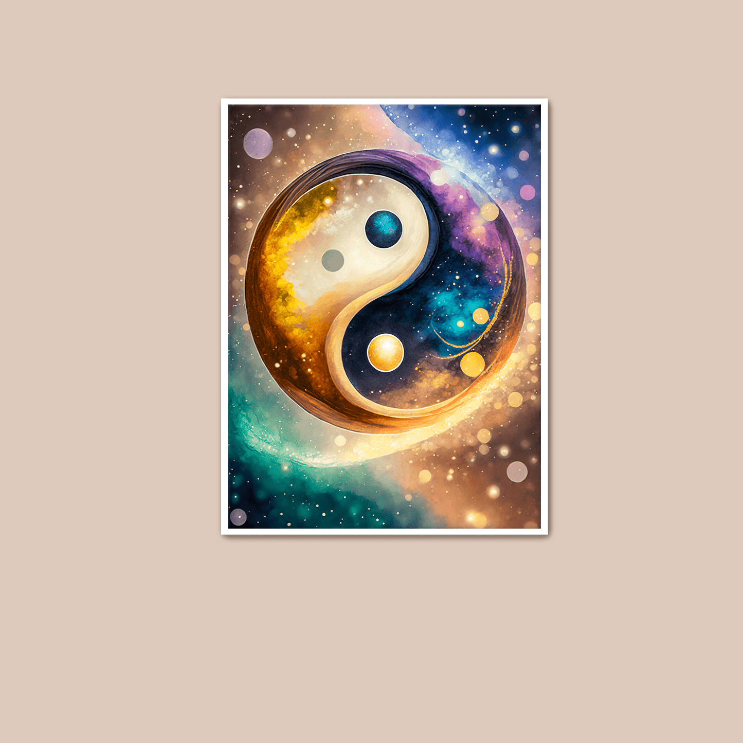 Cosmic Yin Yang - Art Print - Unframed - Premium Unframed Art Print