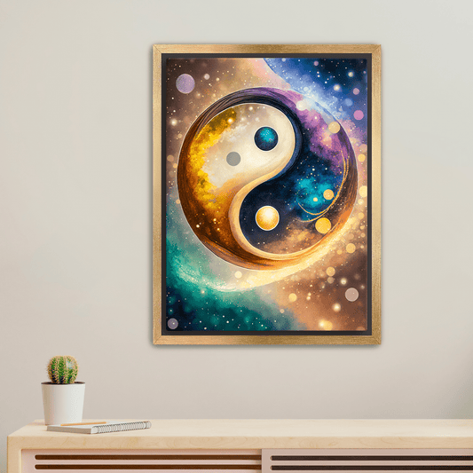 Cosmic Yin Yang - Canvas Wrap - Premium Canvas Print