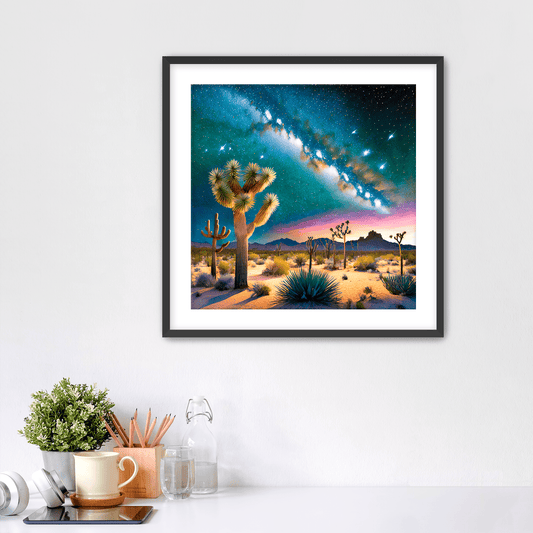 Desert Night - Art Print - Framed - Premium Framed Art Print