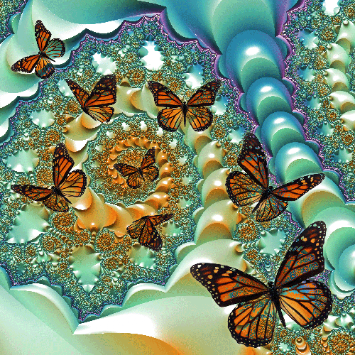 Fractal Butterflies - Canvas Print - Premium Art Print