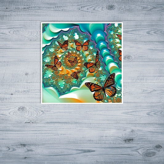 Fractal Butterflies - Fine Art Print - unframed - Premium Art Print