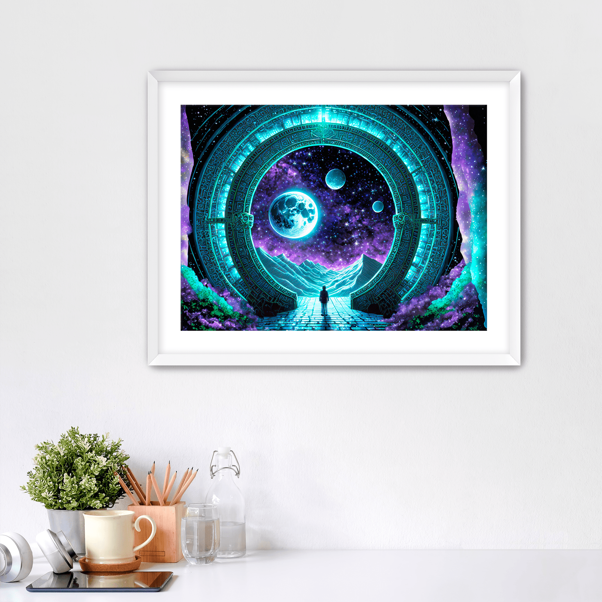 Moon Gate - Art Print - Framed - Premium Framed Art Print