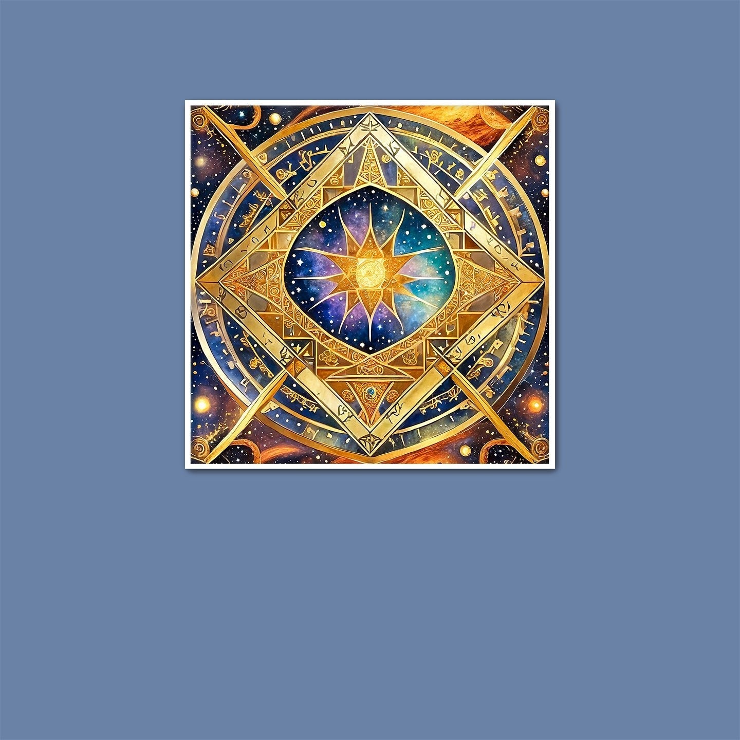 Sun Tesseract - Art Print - Unframed - Premium Archival Matte Fine Art Paper
