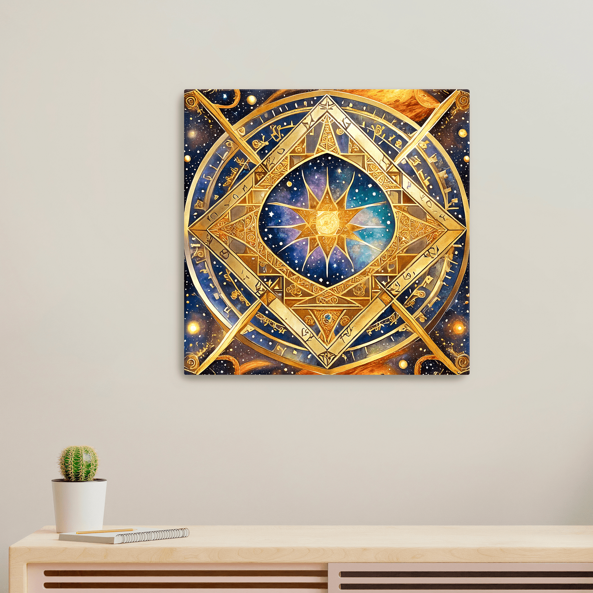 Sun Tesseract - Canvas Wrap - Premium Canvas Wrap