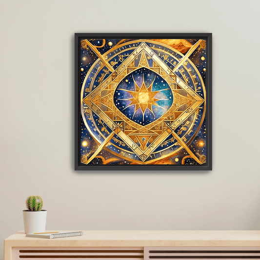 Sun Tesseract - Canvas Wrap - Premium Canvas Print