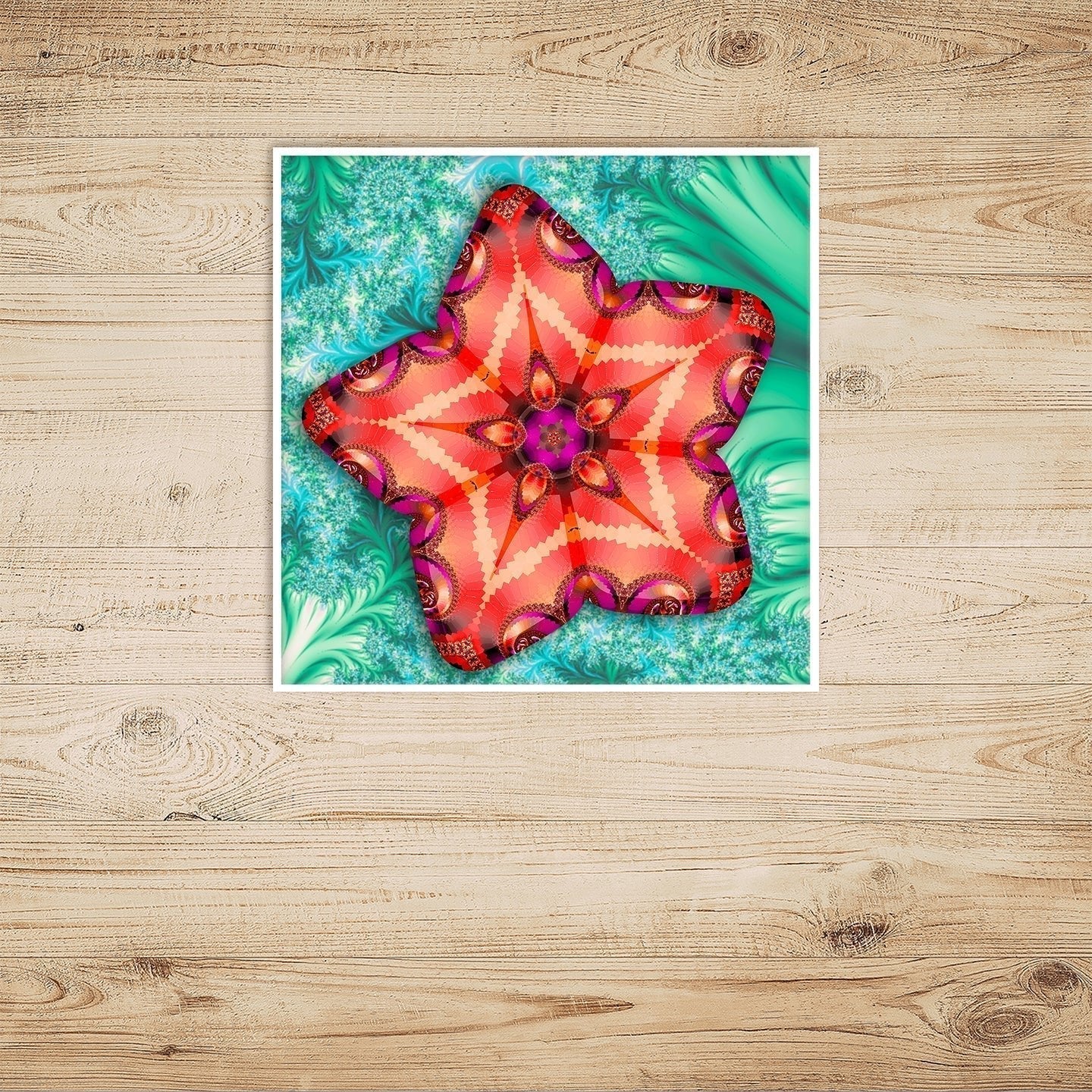 Tropical Flower Fractals 1 - Fine Art Print - unframed - Premium Art Print